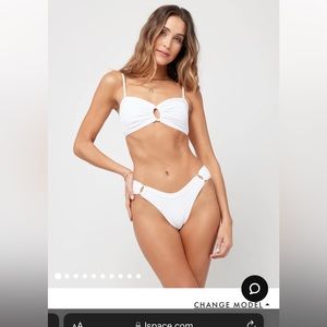 L*Space white bikini - size small NWT
